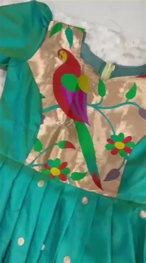 paithani silk gown #gown #paithani #silkgown