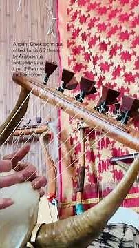 Ancient Greek Lyre technique from Aristoxenus