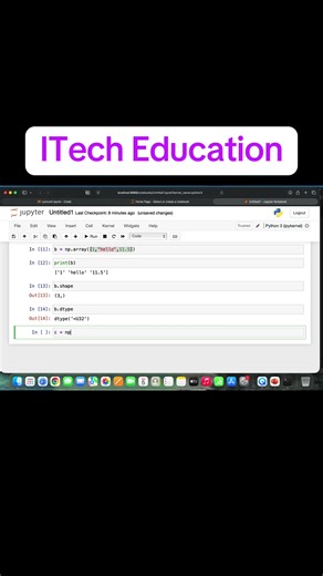 Introduction to Numpy #python #datascience #machinelearning #computerscience #ITechEducation