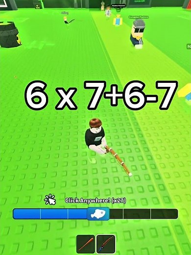 “What is 6x7+6-7?!”