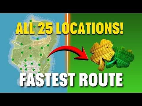 GTA Lucky Clover all Locate 25 hidden clovers