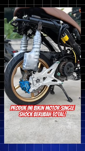 Motor Single Shock Bisa Jadi Double Shock? Ternyata Semudah Ini‼️#swingarm #modifikasimotor