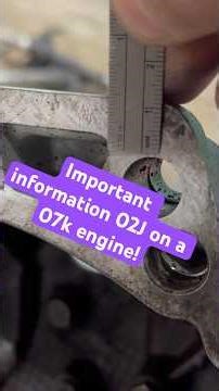 Make sure you do this if you’re going to use an O2J transmission on your 07k engine. #vw #07k #gti