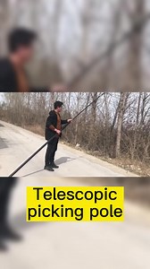 Multiduty 50ft /15 Meters Coconut Picker Carbon Fiber Telescopic Areca Nut Harvesting Pole Fruit Picker With HIgh Stability