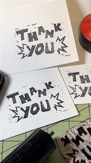 personalizing my mail order envelopes 💌 #artbusiness #diy #linocut
