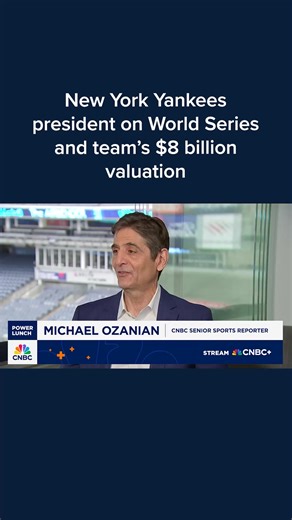 CNBC’s Mike Ozanian sits down with Randy Levine, New York Yankees president, to discuss being the most valuable MLB team. Watch more of the interview: cnb.cx/42ysjLl | CNBC