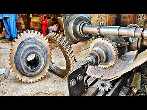 Making a Worm Gear | Worm Gear Hobbing on Lathe machine ⚙️