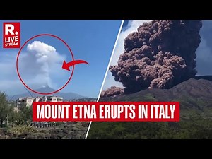 Volcano Eruption In Italy: Dense Columns Of volcanic stream erupt from Sicily's Mount Etna