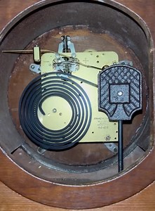 Running 1930-50 Art Deco Franz Hermle West Germany Mantel Clock With Key - Etsy