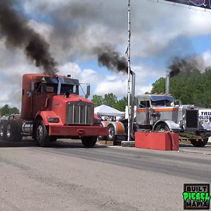 29K views · 778 reactions | Nasty Hood Stacked Kdub vs Neeedle Nose Peterbilt uphill drag racing #diesel #peterbilt #onawayspeedway #turbo | BUILT Diesel MAFIA | Facebook