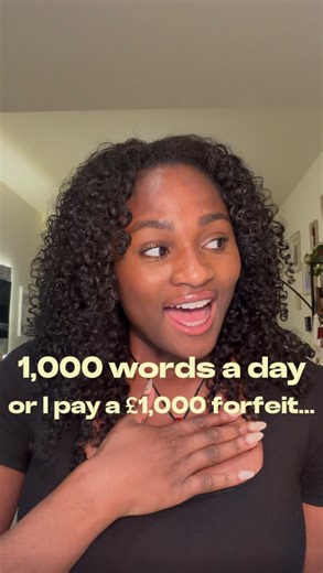 tos writes on Instagram: "RULES BELOW. 1,000 words a day or I pay one of you a £1,000 forfeit.. For the next 30 days, I’m writing 1,000 words every day towards my novel. The rules: – 1,000 new words a day, written before midnight (my time, which is currently Dubai time) – I’ll post daily proof of my word count update – If I miss a day, I’ll send £1,000 to one follower using a random name generator – To be eligible: follow my page + comment on this post – Winner (if any) will be announced publicl