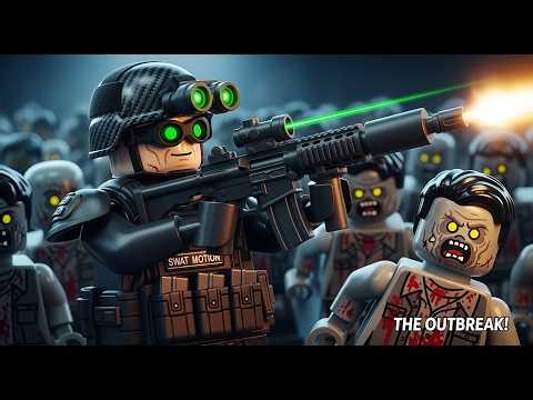 The Outbreak Begins! LEGO SWAT vs ZOMBIES (Ep 1) | • Lego Zombie Apocalypse