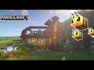 Santuario para ABEJAS | Tutorial Minecraft🐝 [Decoración]