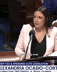 751K views · 50K reactions | Rep. AOC sets the record straight on the tax on tips scam in Trump's budget | Democrats | Facebook