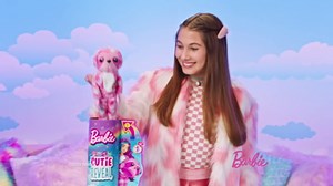 Barbie Cutie Reveal Doll, Fantasy Series Llama Plush Costume, 10 Surprises Including Mini Pet & Color Change