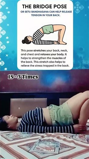 The Bridge Pose Yoga | Strengthen Spine, Reduce Back Pain, Improve Flexibility | Monika Yoga