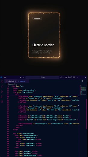 Este diseño eléctrico te va a dejar en shock ⚙️ (JS + CSS)
