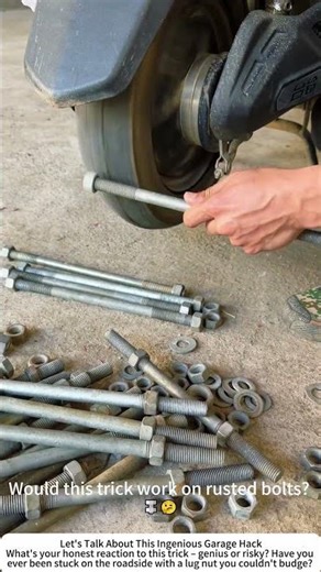 Tire Trick – Using a Rolling Wheel to Break Stuck Lug Nuts 🚗