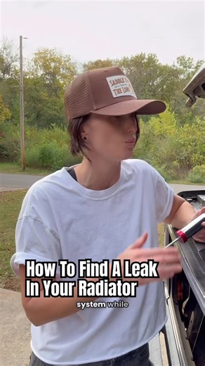 TERAH on Instagram: "I use the Tool Loaner program at @oreillyautoparts to get a pressure tester because they’re pretty expensive and it’s not a tool I need very often. Let me know if you want to see more small tutorials for your car or truck! #bluecollar #trades #mechanic #chevy #squarebody #fix #garage"