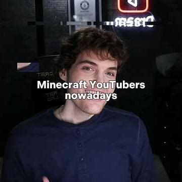 Minecraft YouTubers Now vs Then #shorts