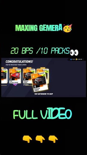 Koenigsegg gemera pack opening beast luck#alu#gamerapacksopening#asphalt9