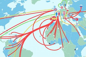 España es el país al que más se menciona en los himnos de otros países. Y siempre para mal