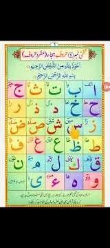Noorani qaida for beginners|Arabic alphabet|Takhti number 1|Online classes wattsappno +923499678205