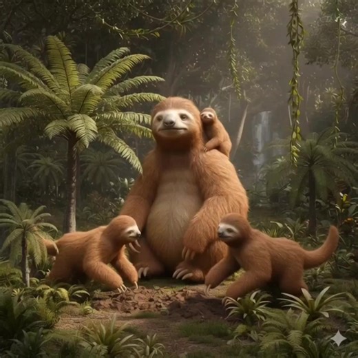 Giant Ground Sloths #sloth #animals #giantgroundsloth #fyp #fypシ