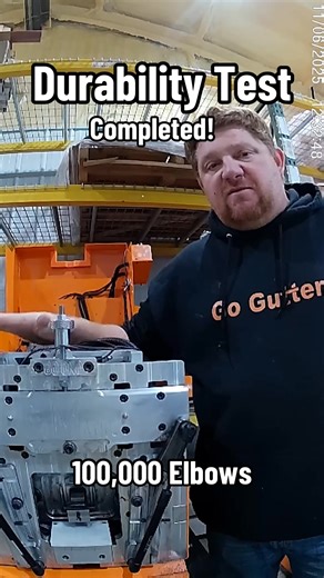 Durability test completed. 100,000 Elbows #elbowmachine #gutters #downspouts #gomatic | GoMatic