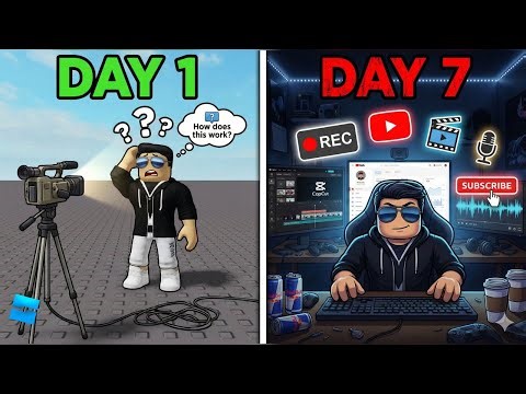 I Tried Becoming a Roblox YouTuber in 7 Days - With Real Stats!