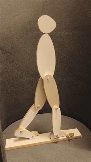I made this wooden sample for studying human gait cycle