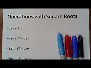 GED Math Lesson 21 / ☑️ Operations with Square Roots / Square roots and Exponents