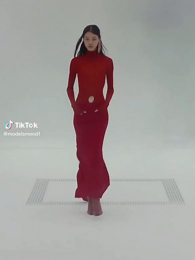 Mika Schneider at Courreges FW23 Runway Show