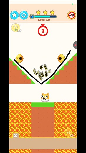 Save the dog by bees puzzle level22 #shorts #games #gaming #trending