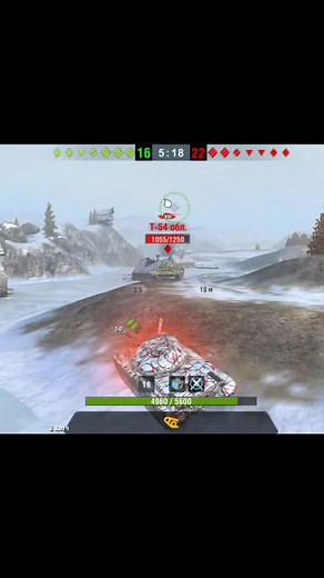 Tank Battle Gameplay in Snowy Mountains