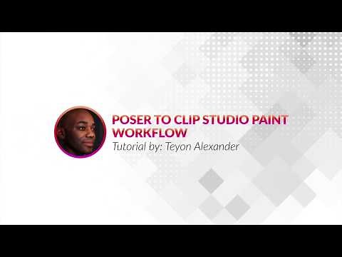 Poser Pro to Clip Studio Paint Workflow