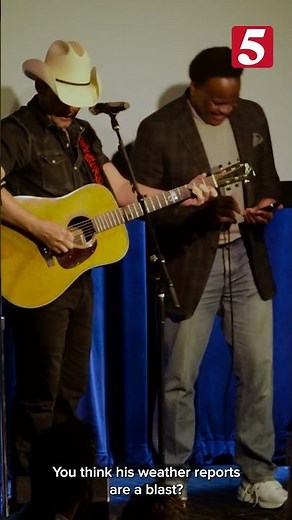 Brad Paisley and Lelan Statom do stand-up comedy together