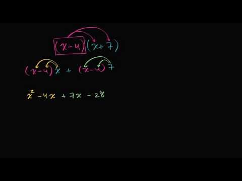 Multiplying binomials with distributive property