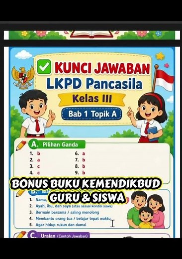 RANGKUMAN MATERI PENDIDIKAN PANCASILA KELAS 3 SEMESTER 1 LENGKAP ADA LKPD DAN JAWABAN