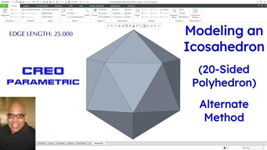 Creo Parametric - How to Model an Icosahedron (20-Sided Polyhedron) -… | Kevin Oge