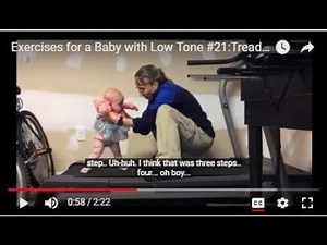 Treadmill Training: Exercises for a Baby with Low Tone #21