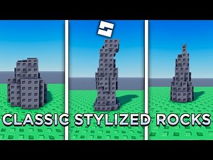 How to Build Classic Stylized Rock Structures in Roblox Studio | Tutorial & Speedbuild