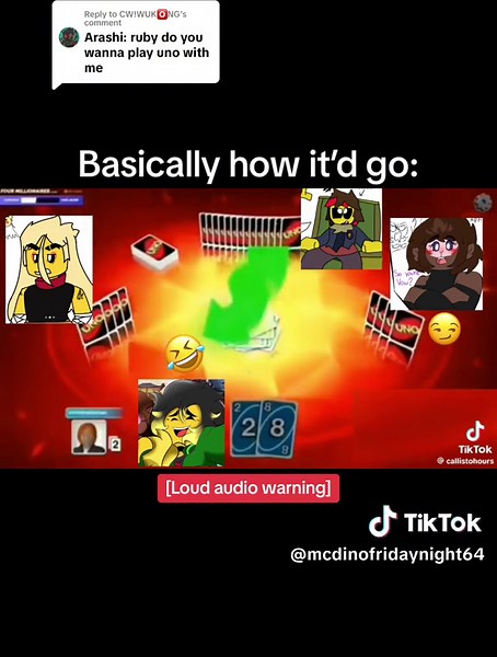 Replying to @CW!WUK🅾️NG Uno with Ruby would he a bit wild- But sure, Lets see what happens- (Aph made by @MysticSlime & Vow made by @shadowpeach forever!) Loud noise warning-