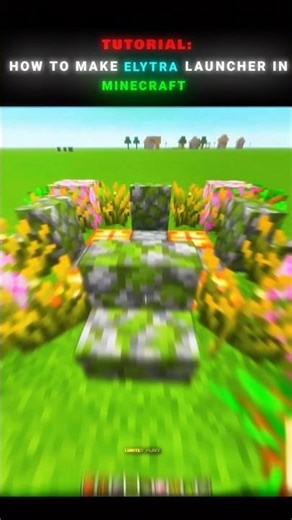 How to make ELYTRA Launcher in minecraft 🔥📈