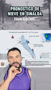 33K views · 922 reactions | El #clima en Sinaloa. Este domingo 11 de enero hay pronóstico de caída de nieve en los municipios de Badiraguato y San Ignacio. #pronosticodeltiempo #sinaloa #noticiasculiacan #nieveenmexico | Héctor Frank | Facebook