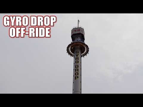 Gyro Drop Off-Ride Footage (60FPS), Lotte World Intamin Drop Tower | Non-Copyright