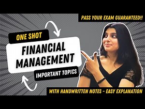 Financial Management/Basic Business Finance One Shot | Full Syllabus in 1 Video 2025