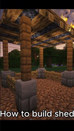 How to buils shed #minecraft