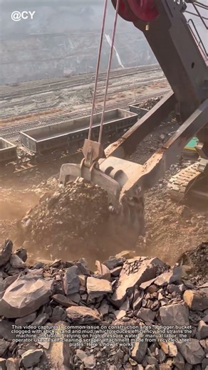 How to Clean a Digger Bucket in 3 Minutes 🌾 | No Water, No Waste!