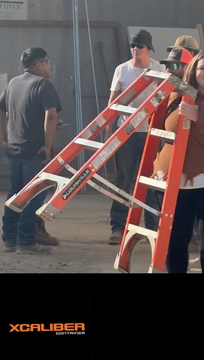 The XCaliber Sales Team decided to ‘help out’ in the shop. 😎👠 #ShopPranks #XCaliberContainer #SalesTeamTakeover #SorryNotSorry | XCaliber Container